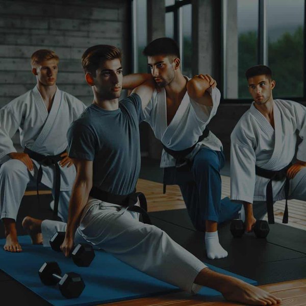 Quels sont les exercices de renforcement musculaire préventifs contre les blessures pour des karatékas de compétition?